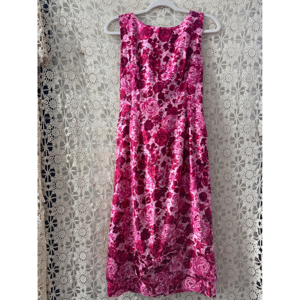 Vintage 1950's Floral Print Dress Sz‎ S